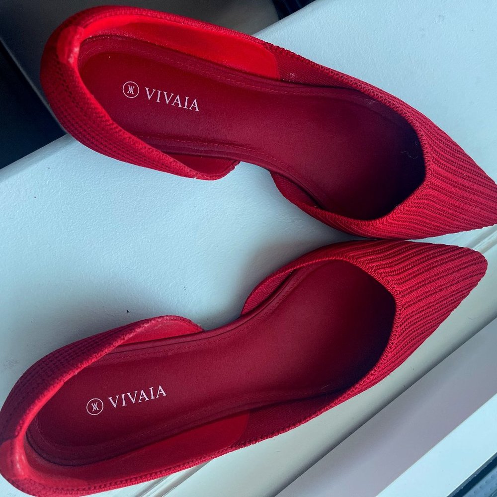 Vivaia Ruby Red Ballet Flats